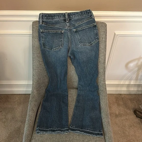 OLD NAVY GIRLS DARK WASH FLARE DENIM - Picture 3 of 3